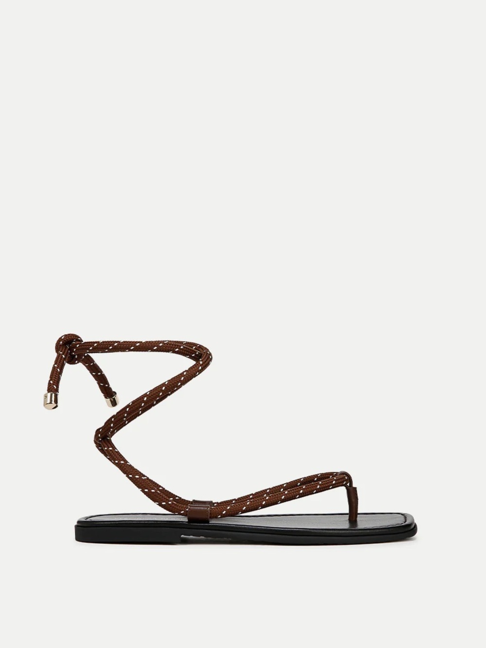 Veronica Beard Carmina Wrap Sandal / Core: Cedar/Coconut / Size 37 - Picture 3 of 6